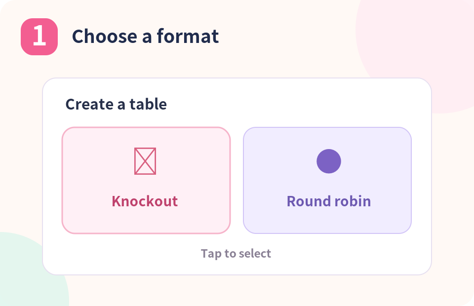 1. Choose a format