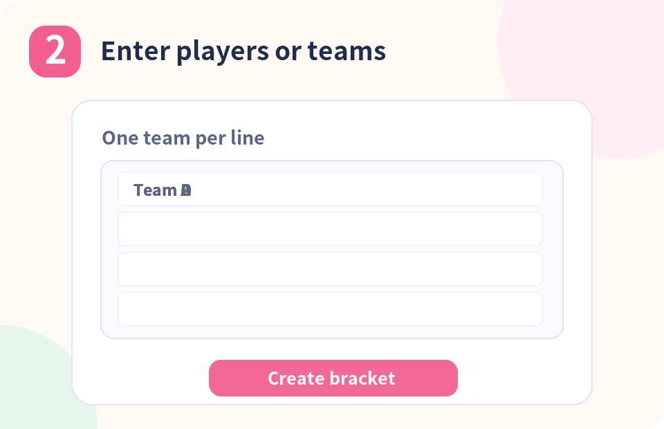 2. Enter participants